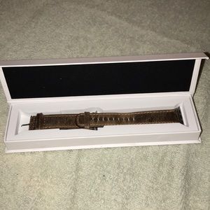Brown leather Apple Watch band 38mm